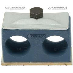 Blocchetto fermatubo a 2 posti Diametro 10 mm 81326 | NewgardenAgri.com