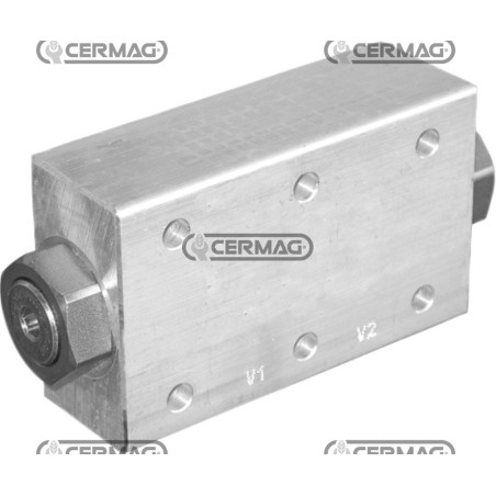 Clapet anti-retour à double bride pour plates-formes et stabilisateurs. Raccordements gaz 3/8". 84417. Groupe Rexroth Bosch. ...