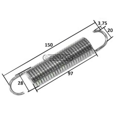 Muelle del pedal 5089915C