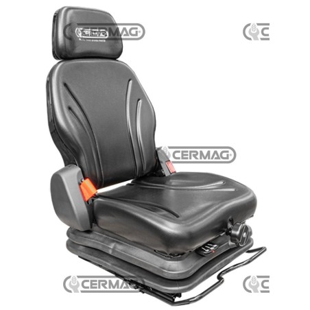 Sedile meccanico in PVC con cinture 98256 CERMAG | NewgardenAgri.com