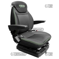 Asiento neumático de tela con quinta rueda de 20° CERMAG 98257 CERMAG | NewgardenAgri.com