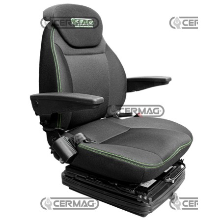 Asiento neumático de tela con quinta rueda de 20° CERMAG 98257 CERMAG | NewgardenAgri.com