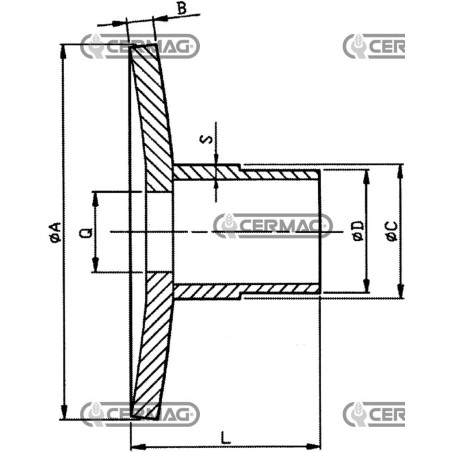 Semiespaciador cuadrado de 26 mm 57228 | NewgardenAgri.com