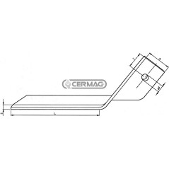 Raspador fresado del lado derecho 57233 | NewgardenAgri.com