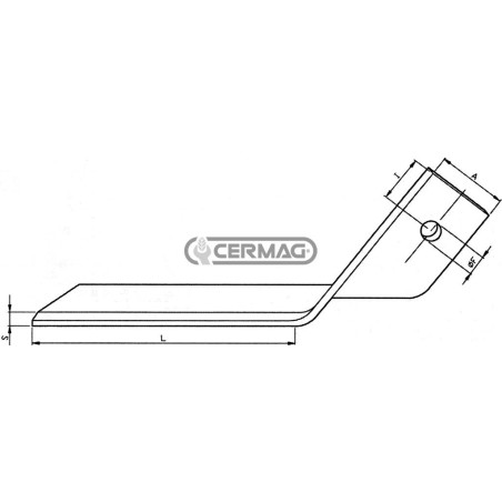 Raschietto fresato Lato Destro 57233 | NewgardenAgri.com