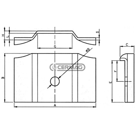 Soporte de retención del raspador 57235 | NewgardenAgri.com