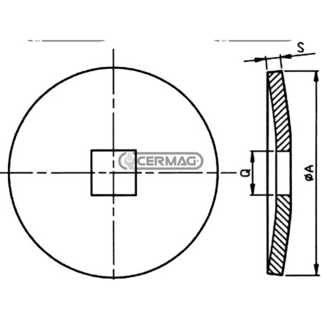 Brida de sección de inicio cóncava Quadro 26 mm 57247 | NewgardenAgri.com