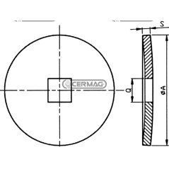 Brida de sección final convexa Quadro 41 mm 57252 | NewgardenAgri.com