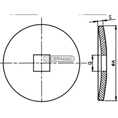 Brida cóncava para el inicio de la sección cuadrada de 41 mm 57254 | NewgardenAgri.com