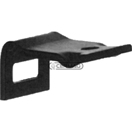 Soporte de resorte de una sola hoja. Dimensiones: 50 x 6 mm. Marco: 50 x 12 mm. 55378 | NewgardenAgri.com