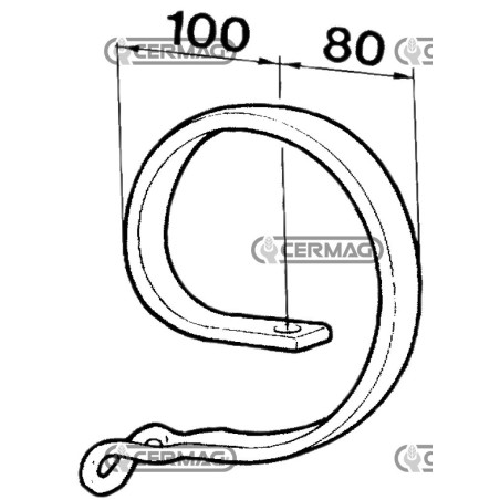 Rinforzo flex ad occhio 55469 BIANCHI