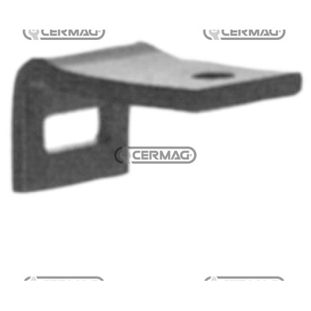 Soporte de una sola hoja para resortes. Dimensiones: 40 x 6 mm. Marco: 40 x 10 mm. 55520 | NewgardenAgri.com