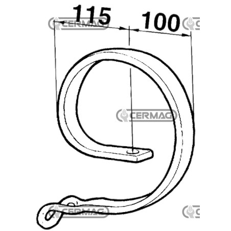 Rinforzo flex ad occhio 56383 BIANCHI