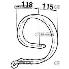 Rinforzo flex ad occhio 56557 BIANCHI