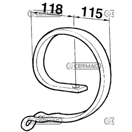 Rinforzo flex ad occhio 56557 BIANCHI
