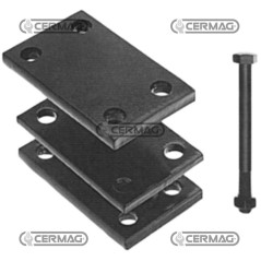 Soporte para muelles cuadrados. Marco de 80x80 mm. Muelles de 25x25 mm. 55987 | NewgardenAgri.com