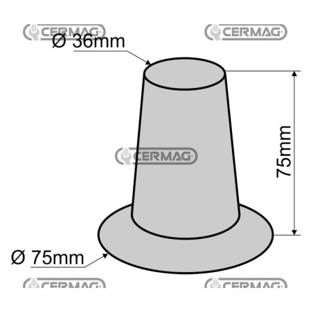 Imbuto per tubo conduci semi 56700