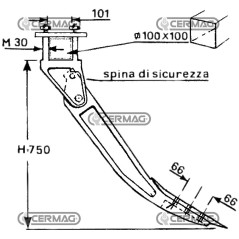 SUPERIOR Tiefenlockerer mit Halterung und Pflugschare 56610 | NewgardenAgri.com