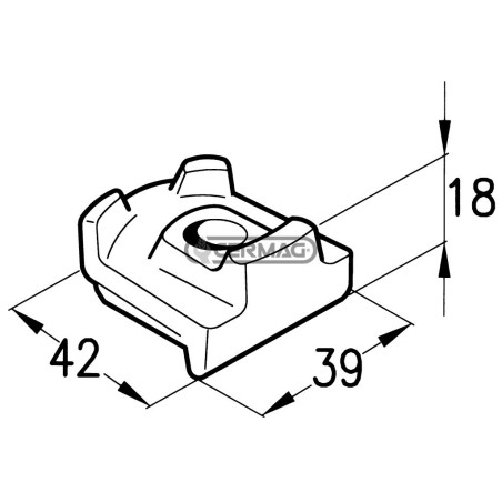 Unterer Federanschlag für BCS 56259 Drehgelenk