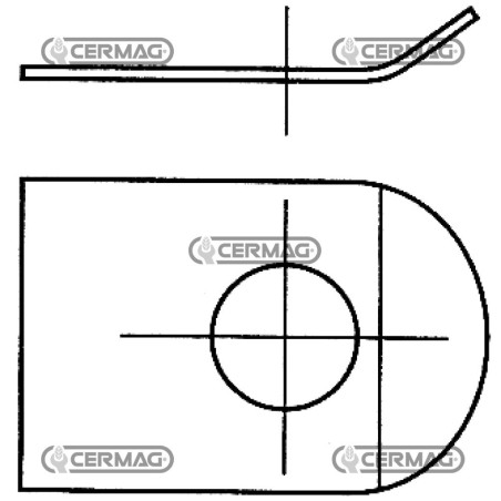 Federanschlag für CORMICK 57263 Rechen