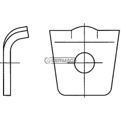 Spring retainer for KRONE 57264 self-loading wagon | NewgardenAgri.com