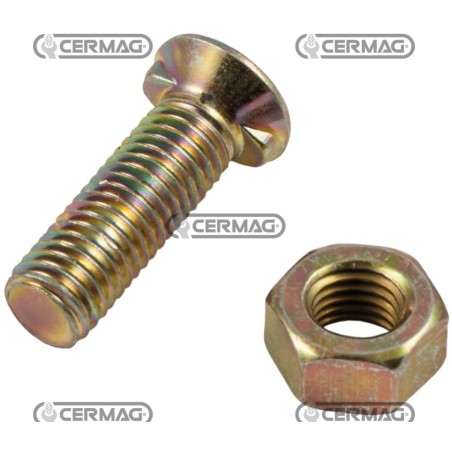 Bullone a testa svasata con alette Misura M14x40 57420 | NewgardenAgri.com