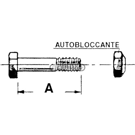 Bullone per trincia Misura 7/16"x95 57625