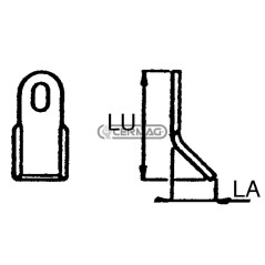 Coltello per trincia Foro 26x14 mm Piatto 40x5 mm 55972 MadeinItaly | NewgardenAgri.com