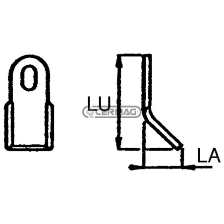 Coltello per trincia Foro 30x14 mm Piatto 35x7 mm 56237 MadeinItaly | NewgardenAgri.com