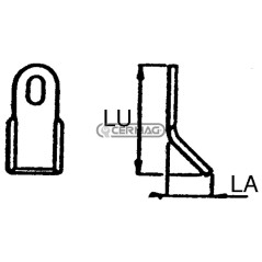 Coltello per trincia Foro 27x14 mm Piatto 40x8 mm 57074 MadeinItaly | NewgardenAgri.com
