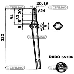 Rotary Harrow Tooth - Conical 55022 | NewgardenAgri.com