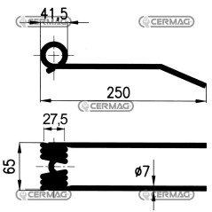 Resorte de carrete para cosechadora 56473 | NewgardenAgri.com