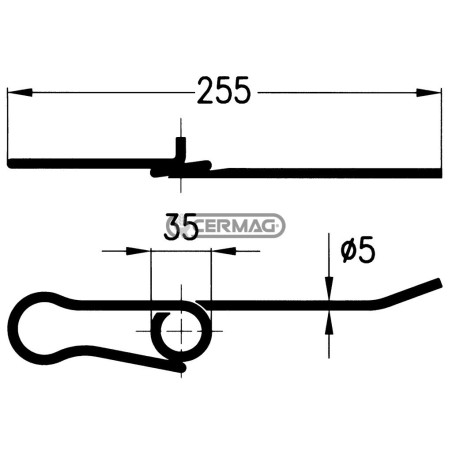 Resorte de carrete para cosechadora 56477 | NewgardenAgri.com