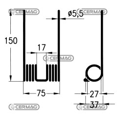 Muelle para colector autocargable 55587 | NewgardenAgri.com
