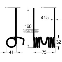 Muelle para colector autocargable 56430 | NewgardenAgri.com