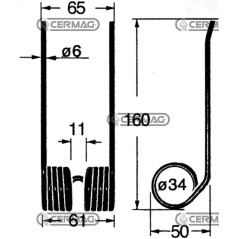 Muelle para colector autocargable 56663 | NewgardenAgri.com