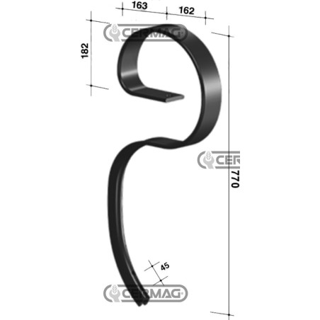 Muelle para vibrocultivador ELPHANT sin participación 57655 BIANCHI | NewgardenAgri.com