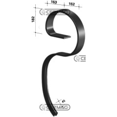 Molla per vibrocoltivatore MAMMUTH senza vomere 57673 BIANCHI | NewgardenAgri.com