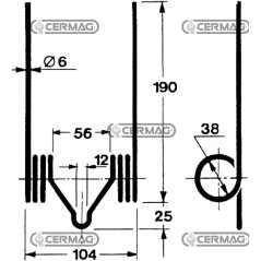 Resorte para acondicionador de cortacésped 56665 | NewgardenAgri.com