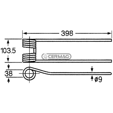 Muelle para andador (antiguo) 55630