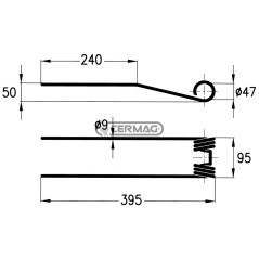 Muelle para andador 55639 | NewgardenAgri.com
