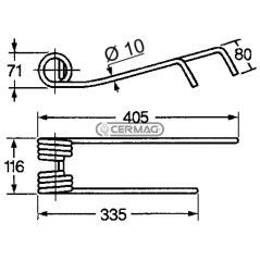 Molla per girello Lato Destro 57173 | NewgardenAgri.com