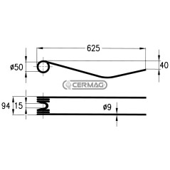 Dente a molla per giroandanatore 56416 | NewgardenAgri.com