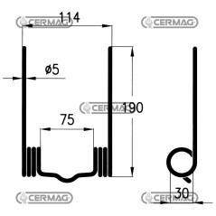 Muelle para prensa de cosechadora 56397 | NewgardenAgri.com