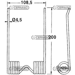 Muelle para prensa de cosechadora 56670 | NewgardenAgri.com