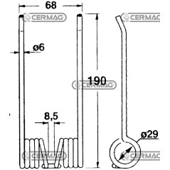 Muelle para prensa de cosechadora 56672 | NewgardenAgri.com