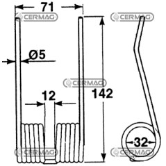 Muelle para prensa de cosechadora 56674 | NewgardenAgri.com