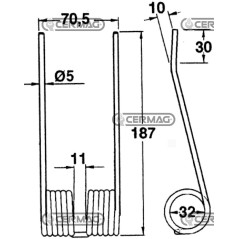 Muelle para prensa de cosechadora 56675 | NewgardenAgri.com