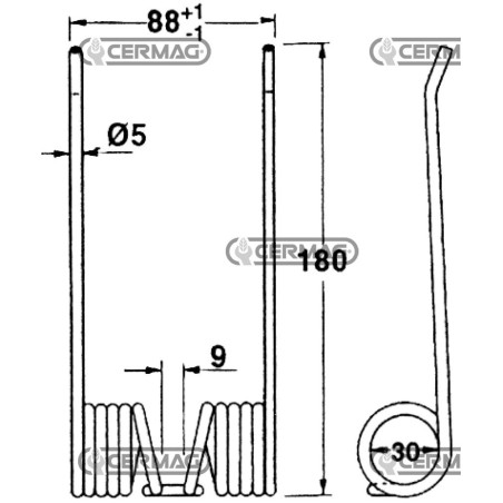 Muelle para prensa de cosechadora 56676 | NewgardenAgri.com