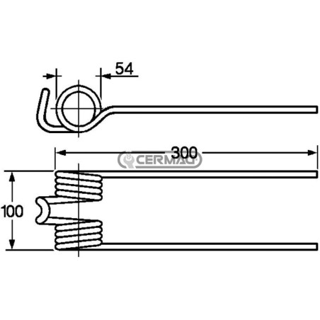 Molla per ranghinatore a cinghia/catena 57686 | NewgardenAgri.com